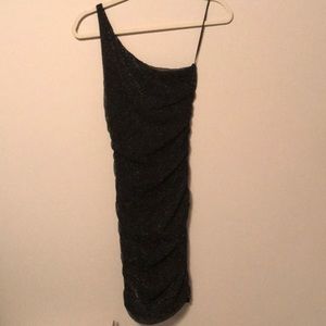 Sparkling little black dress